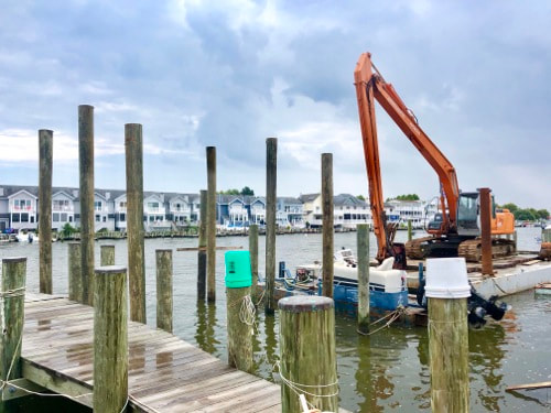 Boat Lift Poles in Ocean City, MD